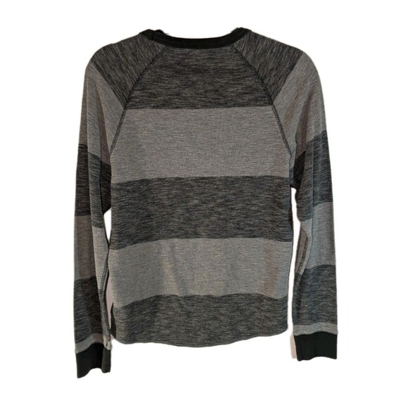 American Eagle Thermal Shirt Men’s Size Medium Gray Waffle Knit Colorblock Y2K - Picture 4 of 10